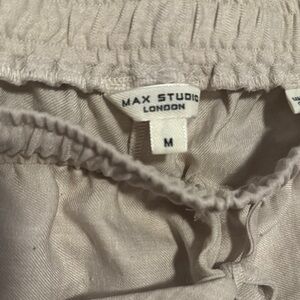 Max Studio Wide Leg Light Beige Trousers